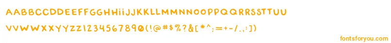 RwatangocharlieSlanted Font – Orange Fonts on White Background