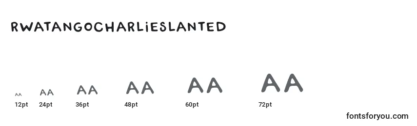 Размеры шрифта RwatangocharlieSlanted