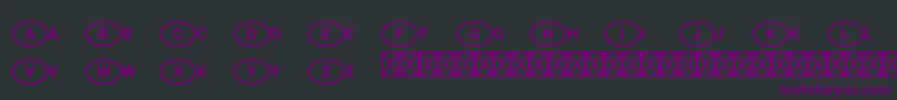 NationalcodepistdUniversal Font – Purple Fonts on Black Background