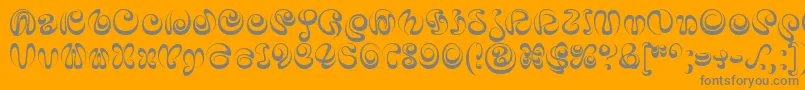 IaiA Font – Gray Fonts on Orange Background