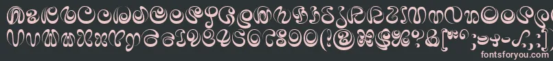 IaiA Font – Pink Fonts on Black Background