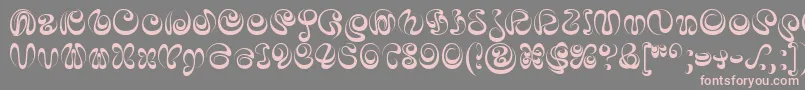 IaiA Font – Pink Fonts on Gray Background