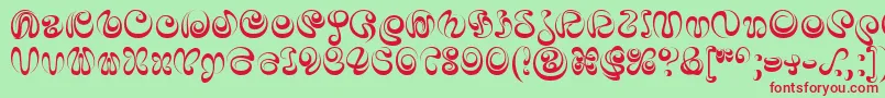 IaiA Font – Red Fonts on Green Background