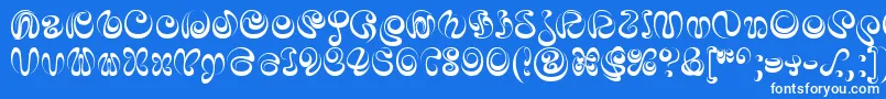 IaiA Font – White Fonts on Blue Background