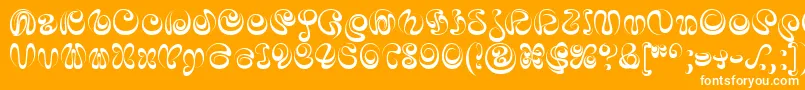 IaiA Font – White Fonts on Orange Background