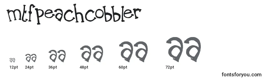MtfPeachCobbler Font Sizes