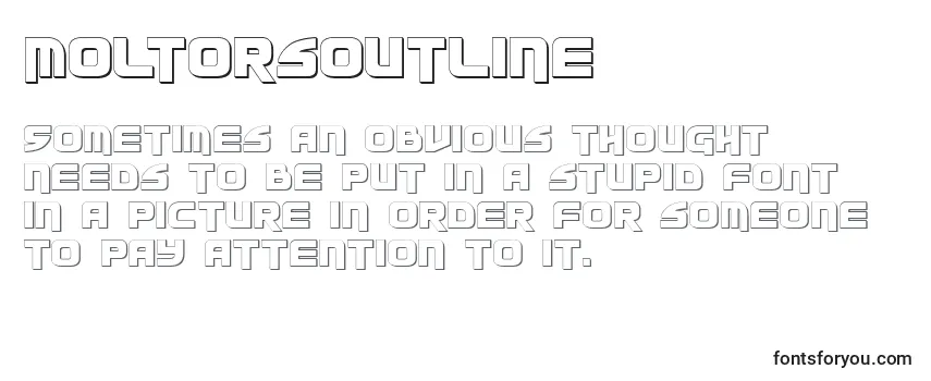 Шрифт MoltorsOutline