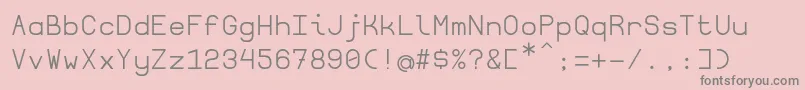 Borgen Font – Gray Fonts on Pink Background