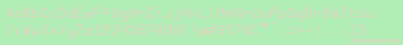 Borgen Font – Pink Fonts on Green Background