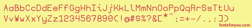 Borgen Font – Red Fonts on Yellow Background