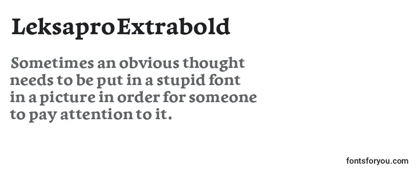 LeksaproExtrabold Font