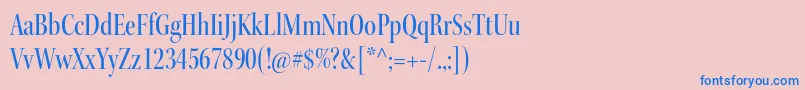 KeplerstdMediumcndisp Font – Blue Fonts on Pink Background