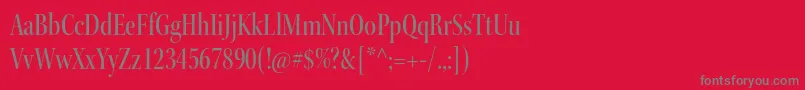 KeplerstdMediumcndisp Font – Gray Fonts on Red Background