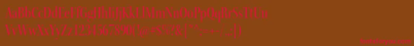 KeplerstdMediumcndisp Font – Red Fonts on Brown Background