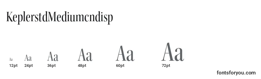 Размеры шрифта KeplerstdMediumcndisp