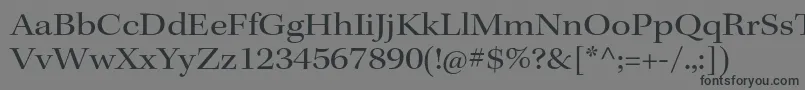 KeplerstdExtsubh Font – Black Fonts on Gray Background