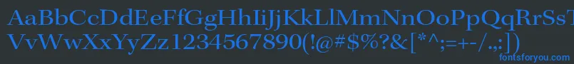 KeplerstdExtsubh Font – Blue Fonts on Black Background