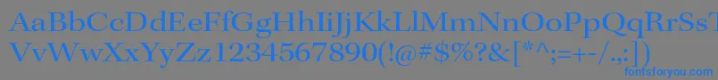 KeplerstdExtsubh Font – Blue Fonts on Gray Background