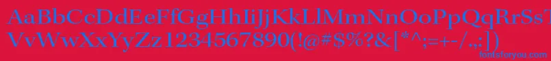 KeplerstdExtsubh Font – Blue Fonts on Red Background