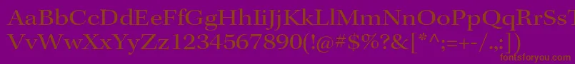 KeplerstdExtsubh Font – Brown Fonts on Purple Background