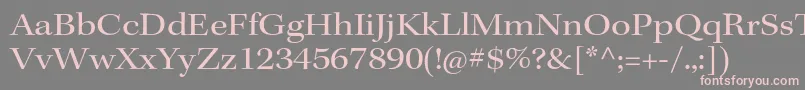 KeplerstdExtsubh Font – Pink Fonts on Gray Background