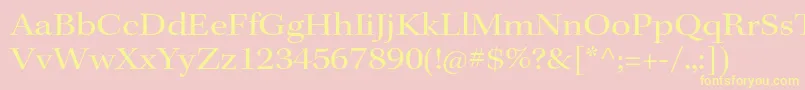 KeplerstdExtsubh Font – Yellow Fonts on Pink Background