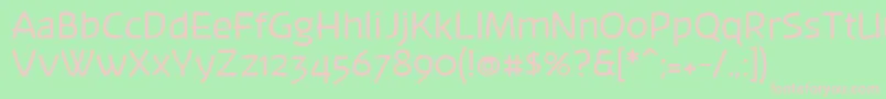 Banksia Font – Pink Fonts on Green Background