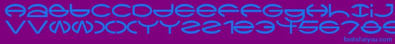 CtypeAoe Font – Blue Fonts on Purple Background