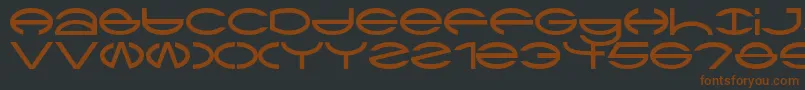 CtypeAoe Font – Brown Fonts on Black Background