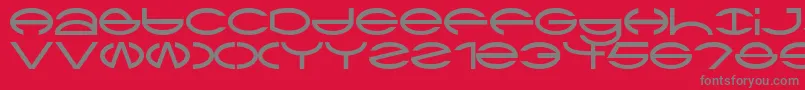 CtypeAoe Font – Gray Fonts on Red Background