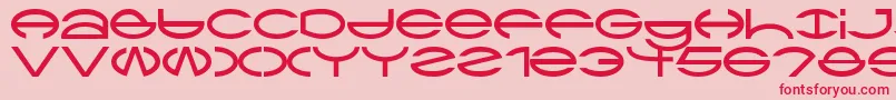 CtypeAoe Font – Red Fonts on Pink Background