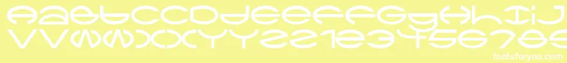 CtypeAoe Font – White Fonts on Yellow Background