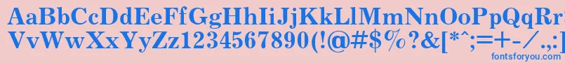 JournalBold.001.001 Font – Blue Fonts on Pink Background