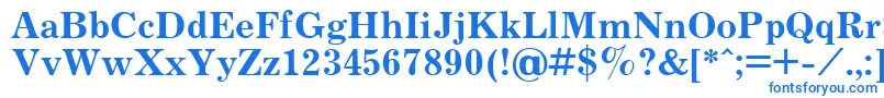 Шрифт JournalBold.001.001 – синие шрифты