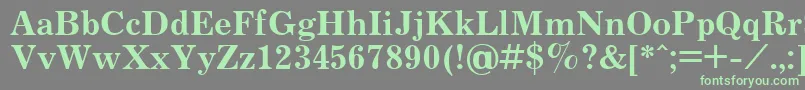 JournalBold.001.001 Font – Green Fonts on Gray Background
