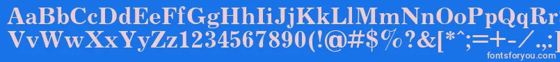 Шрифт JournalBold.001.001 – розовые шрифты на синем фоне