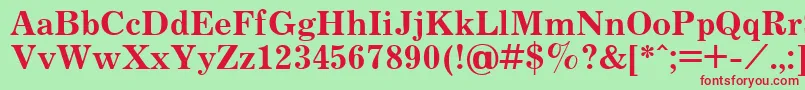 JournalBold.001.001 Font – Red Fonts on Green Background