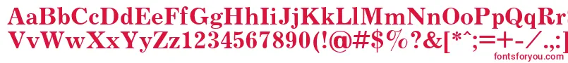 Шрифт JournalBold.001.001 – красные шрифты