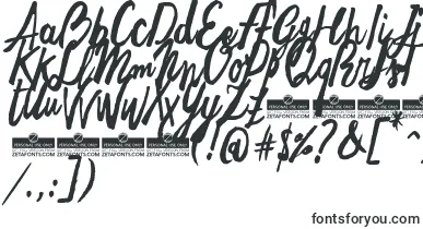 FreehandBrushTrial font – Fonts By Shape