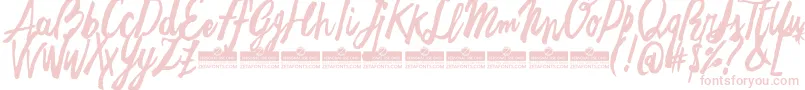 FreehandBrushTrial Font – Pink Fonts on White Background