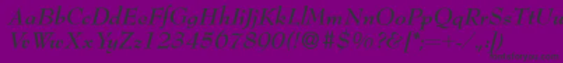 Bernhardmodern Bolditalic Font – Black Fonts on Purple Background
