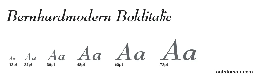 Bernhardmodern Bolditalic-fontin koot