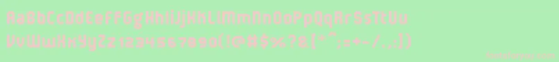 V5LoxicaRobusta Font – Pink Fonts on Green Background