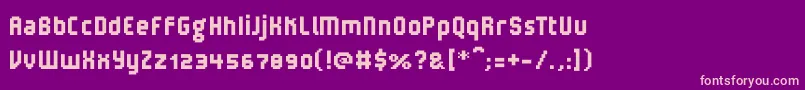 V5LoxicaRobusta Font – Pink Fonts on Purple Background