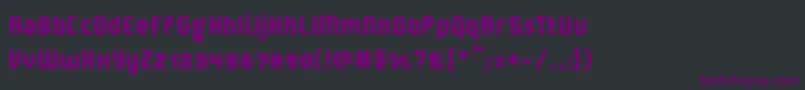 V5LoxicaRobusta Font – Purple Fonts on Black Background