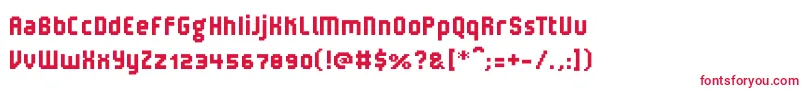 フォントV5LoxicaRobusta – 赤い文字