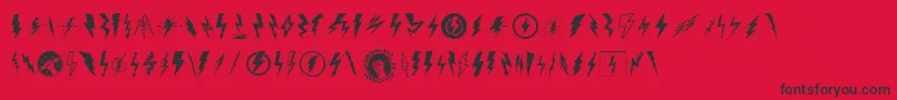 En savoir plus sur la police LightningBolt Police LightningBolt – polices noires sur fond rouge