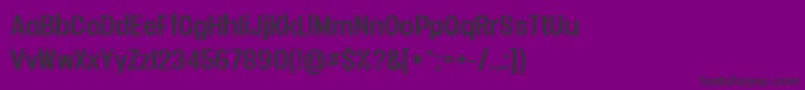 Vacersansregularpersonal Font – Black Fonts on Purple Background