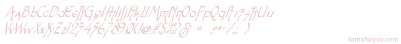Snotmasteri Font – Pink Fonts on White Background