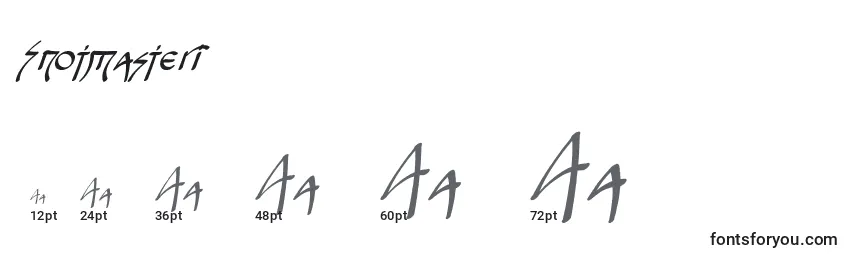 Snotmasteri Font Sizes